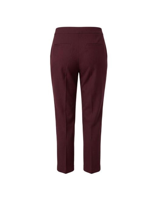 Trussardi Purple Red Viscose Pants