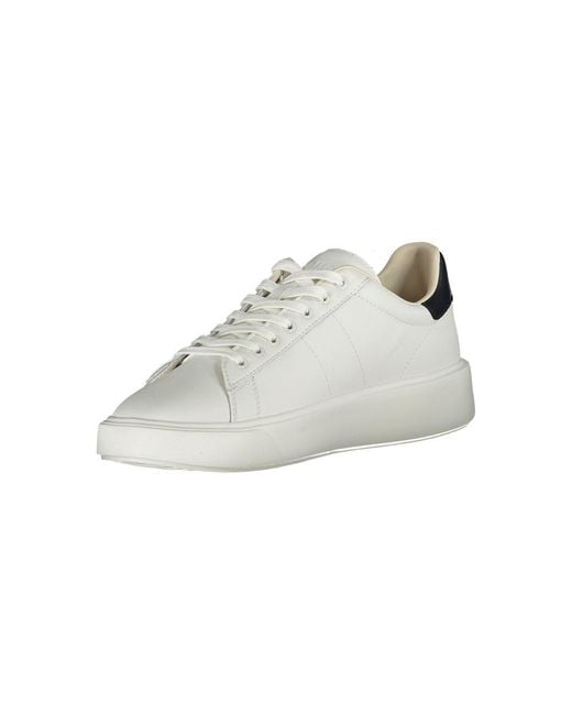 Blauer White Polyurethane Men Sneaker for men