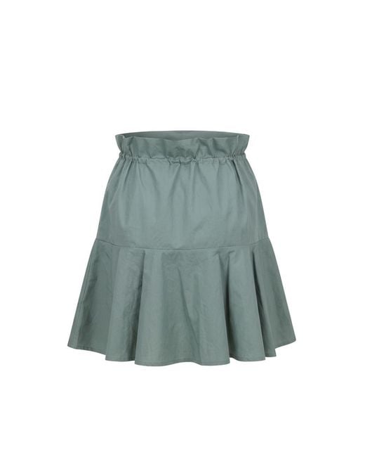 Trussardi Blue Green Cotton Skirt