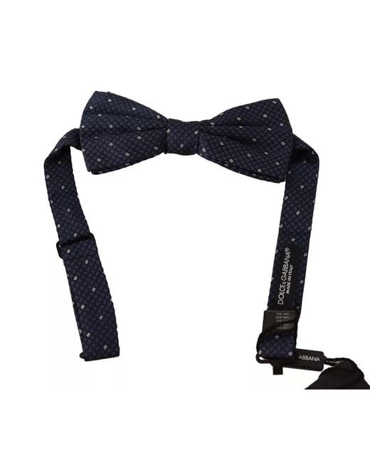 Dolce & Gabbana Black Elegant Silk Bow Tie for men
