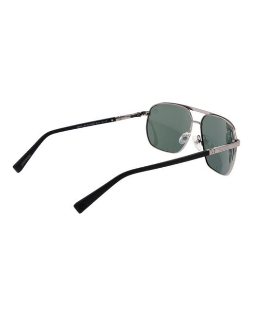 Timberland Green Gray Metal Sunglasses for men