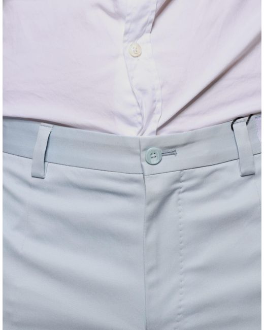 Dolce & Gabbana Blue Cotton Dress Pants for men