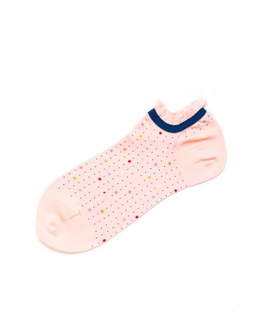 Antipast Pink Short Socks Pois
