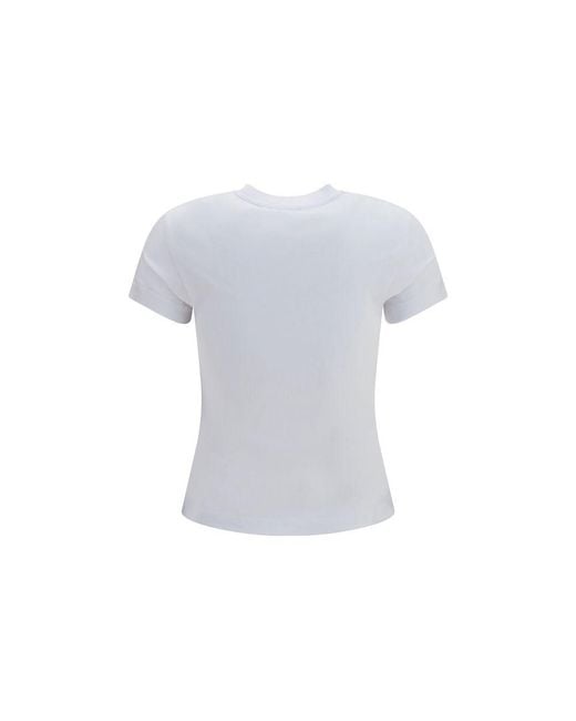 Off-White c/o Virgil Abloh Blue White Cotton T-shirt - M
