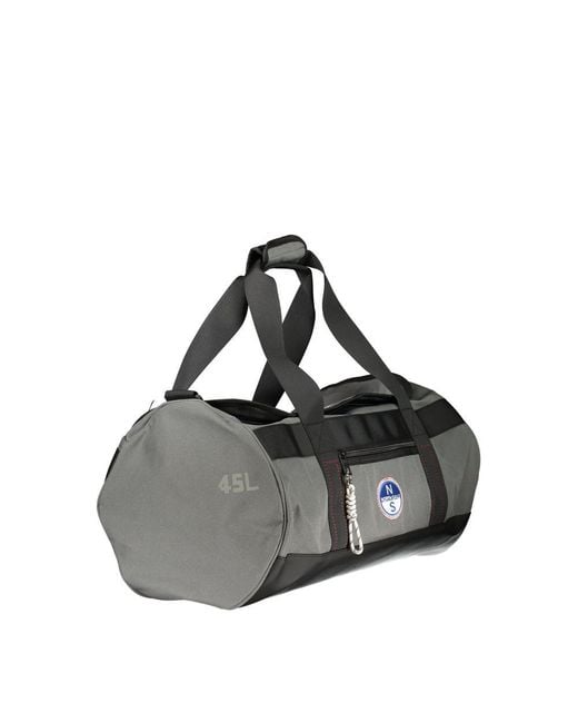 North Sails Black Grigio Polyester Men's Duffle Bag for men