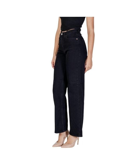 Vero Moda Blue Cotton Jeans & Pant