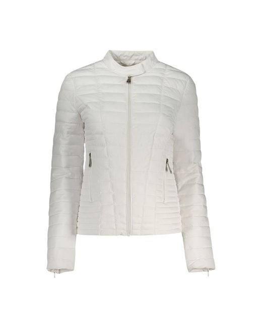 Guess Gray White Polyethylene Jacket
