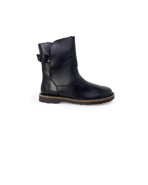 Birkenstock Blue Leather Ankle Boots