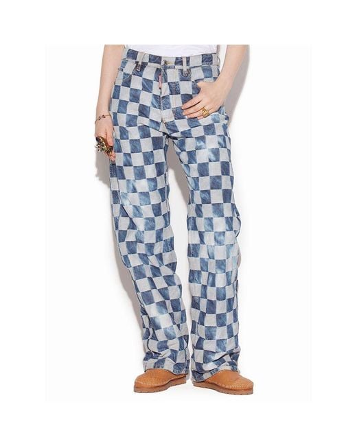DSquared² Blue ² Cotton Relaxed Fit Jeans