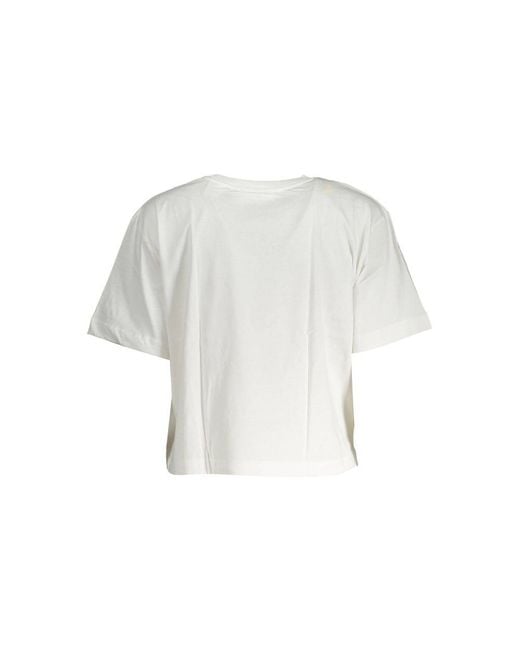 Desigual White Cotton Top