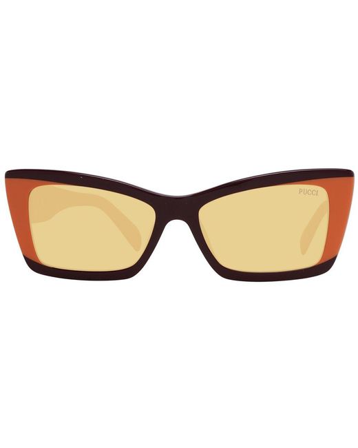 Emilio Pucci Brown Multicolor Sunglasses