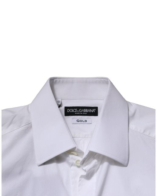 Dolce & Gabbana Purple Long Sleeves Dress Formal Shirt for men