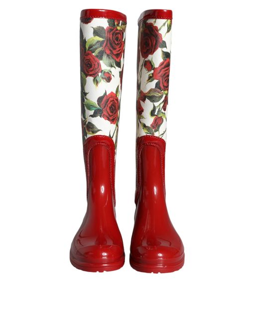 Dolce & Gabbana Red Wellies