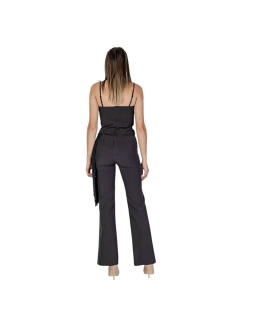 Rinascimento Blue Polyester Jumpsuit