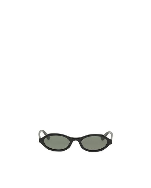 McQueen Green Black Acetate Sunglasses