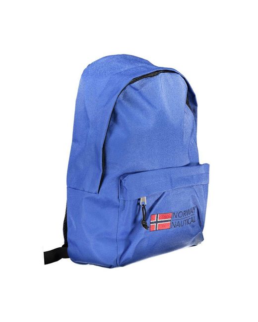 Norway 1963 Blue Polyester Men Backpack for men