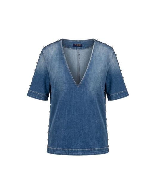 Trussardi Blue Cotton Shirt