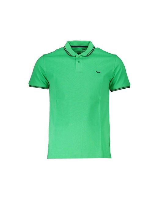 Harmont & Blaine Green Cotton Polo Shirt for men