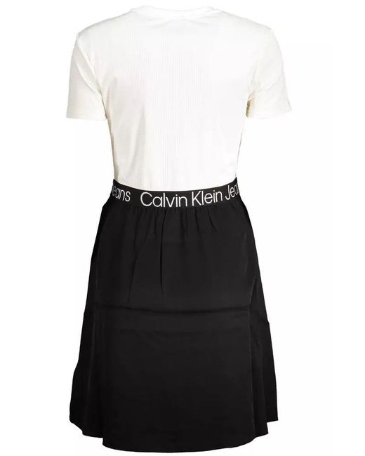 Calvin Klein Black Polyester Dress