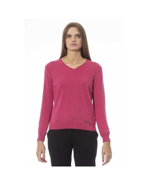 Baldinini Pink Fuchsia Cashmere Sweater
