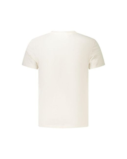 Tommy Hilfiger White Bianco Cotton Mens T for men