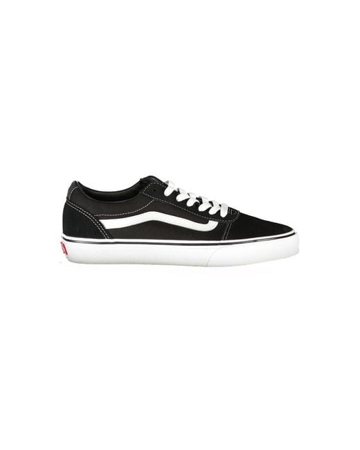 Vans Black Ward Canvas Lowtop Sneakers for men