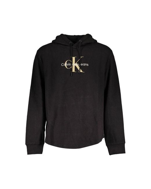 Calvin Klein Black Cotton Sweatshirt for men
