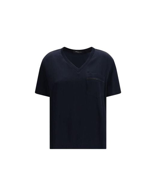 Fabiana Filippi Blue Viscose T-Shirt