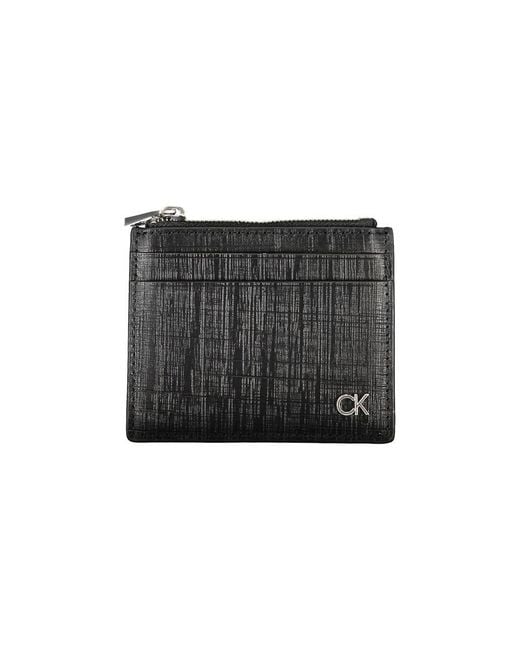 Calvin Klein Black Leather Wallet for men
