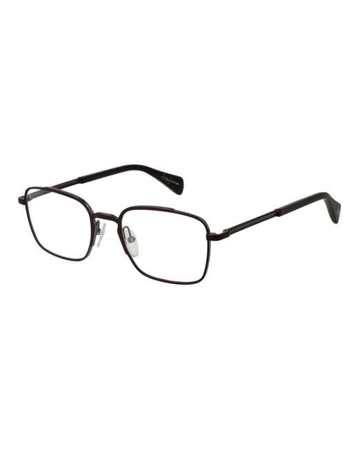 Yohji Yamamoto Black Metal Glasses (Frames) for men