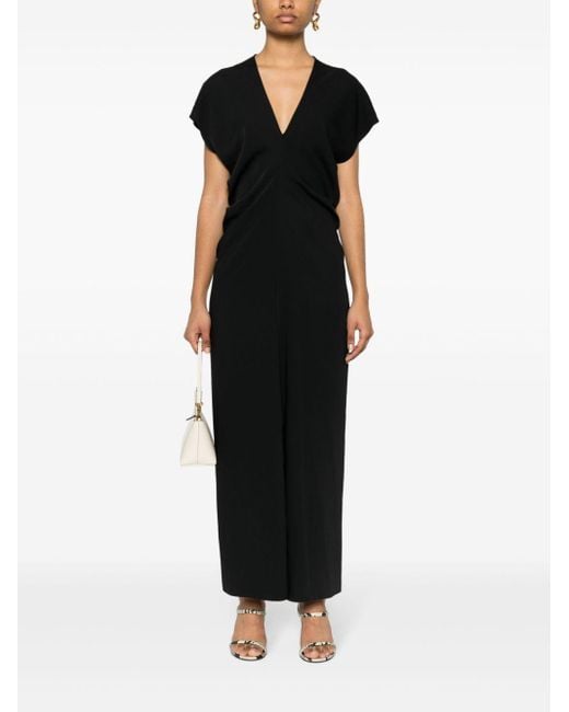 P.A.R.O.S.H. White Ruched Cady Midi Dress