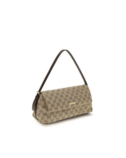 Gucci Multicolor Brown Polyester Shoulder Bag