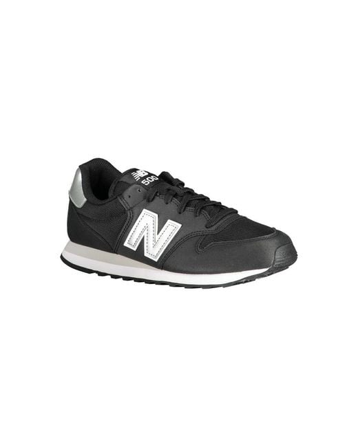 New Balance Black Polyester Sneaker for men