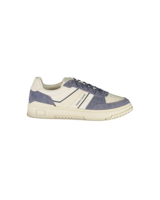 Tommy Hilfiger Blue Leather Sneaker for men