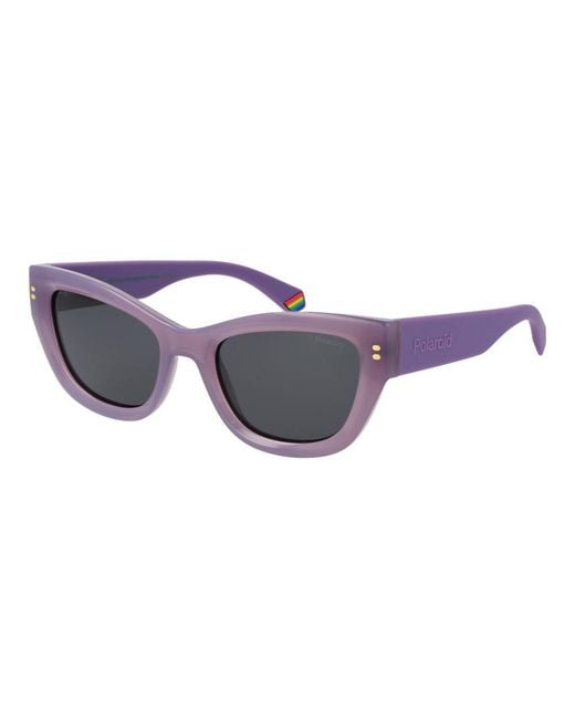 Polaroid Blue Purple Plastic Sunglasses