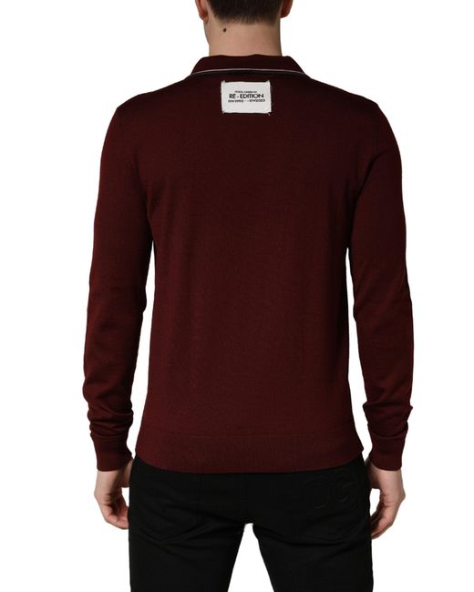 Dolce & Gabbana Red Maroon Re for men