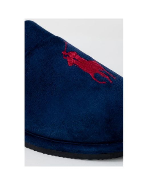 Ralph Lauren Blue Polyester Slippers for men