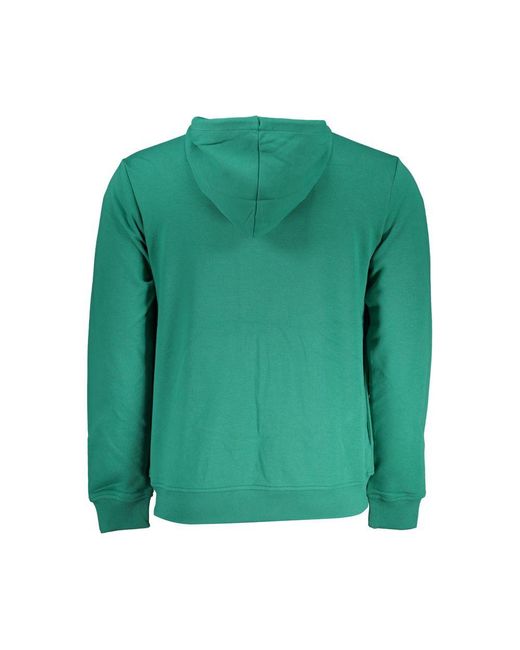 K-Way Green Chic Hooded Zip Sweater for men
