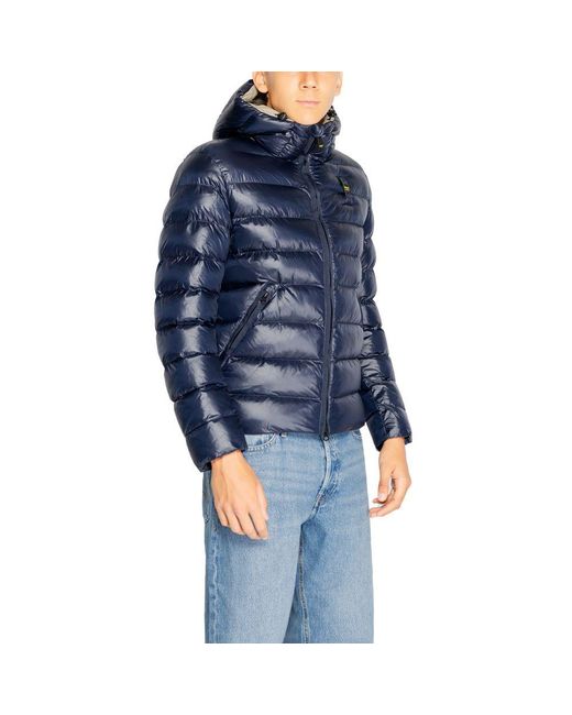 Blauer Blue Polyester Jacket for men