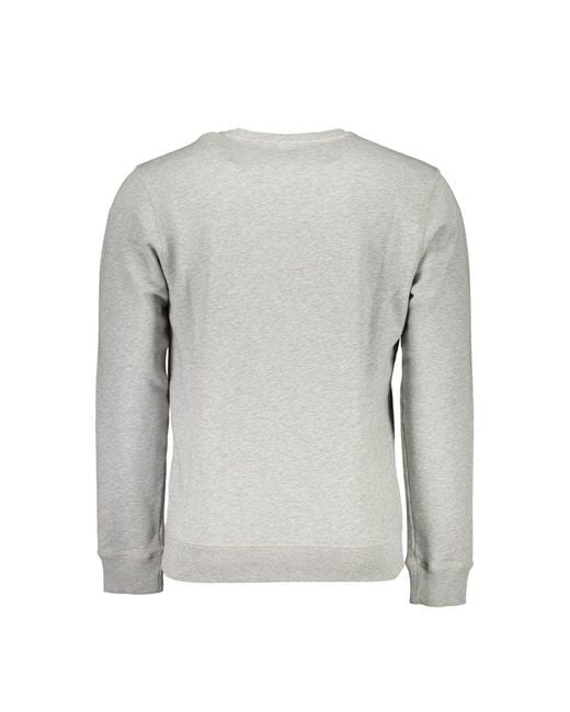North Sails Gray Grigio Cotton Men Sweatshirt for men