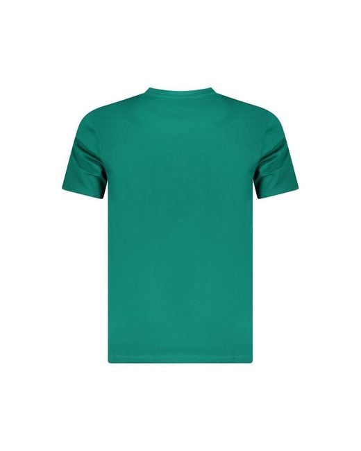 Roberto Cavalli Green Lion Head Graphic Tee for men