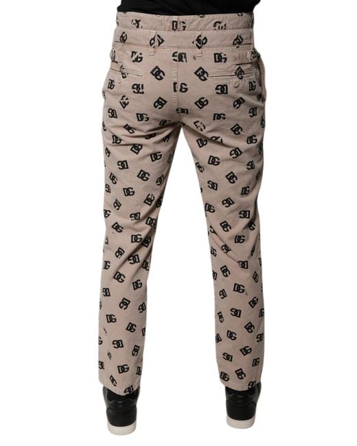 Dolce & Gabbana Gray Logo Cotton Skinny Denim Jeans for men