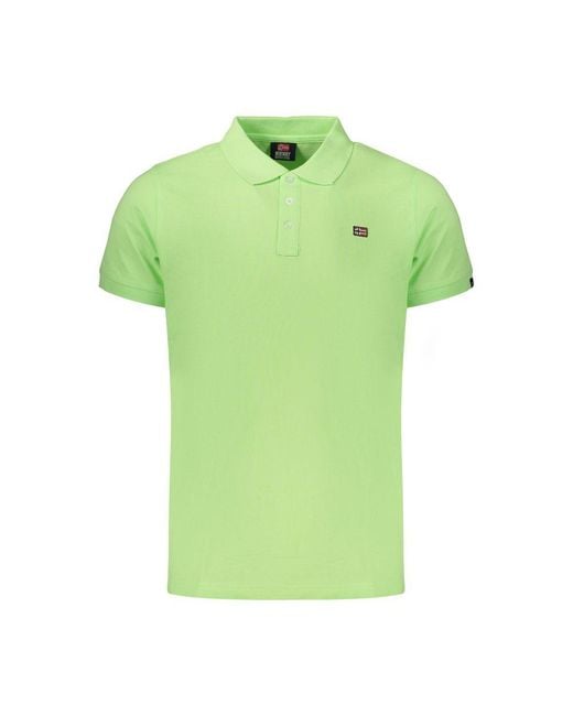 Norway 1963 Green Verde Cotton Men's Polo for men