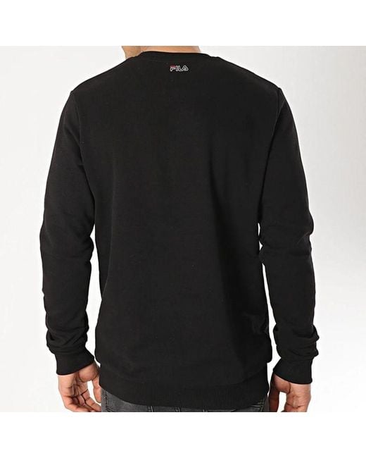 Fila Black Cotton Sweatshirt for men