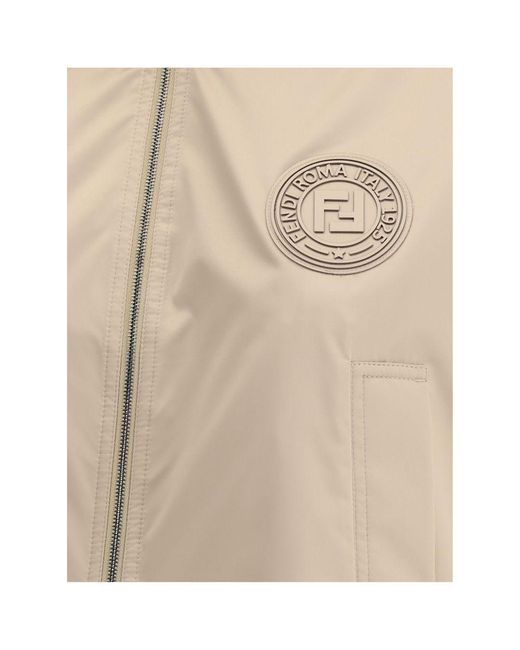 【VIP価格】FENDI Waterproof Jacket Fendi Waterproof Jacket in Natural | Lyst