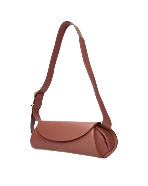 Jil Sander Pink Leather Crossbody Bag