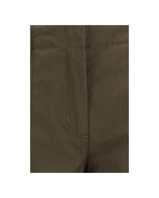 Burberry Green Bicolor Cotton Cargo Pants