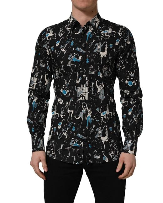Dolce & Gabbana Black Casual Shirts for men