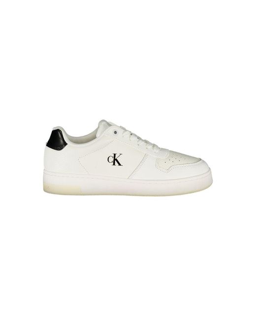 Calvin Klein White Leather Sneaker
