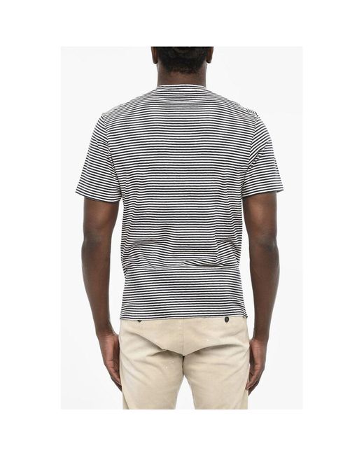 DSquared² Gray Two Tone Awning Striped Crew for men